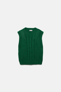 Gilet in maglia strutturata