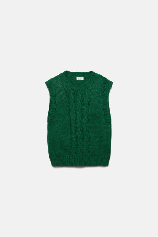 Gilet in maglia strutturata