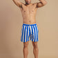 Costume da bagno Beach Club in SEAQUAL® Yarn a righe blu reale
