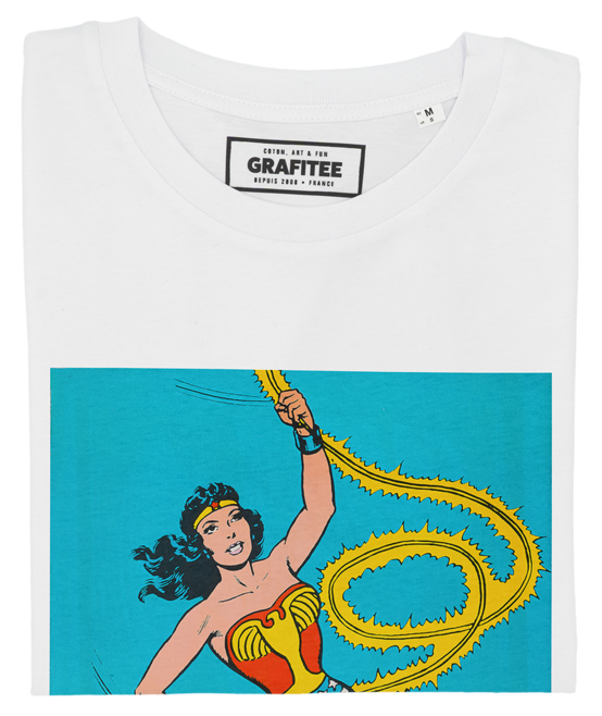 T-shirt Wonder Woman vintage a fumetti