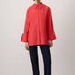Camicia in popeline misto cotone con polsini ampi