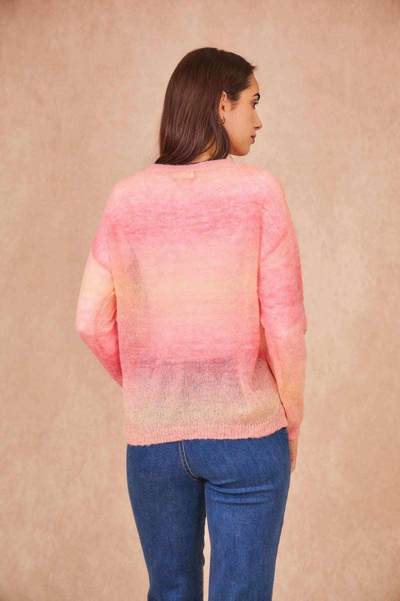 Maglione sfumato Moretta in tonalità pastello