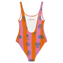 Costume intero Positano a righe multicolor