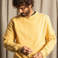Felpa Bizz oro con maxi stampa sul retro