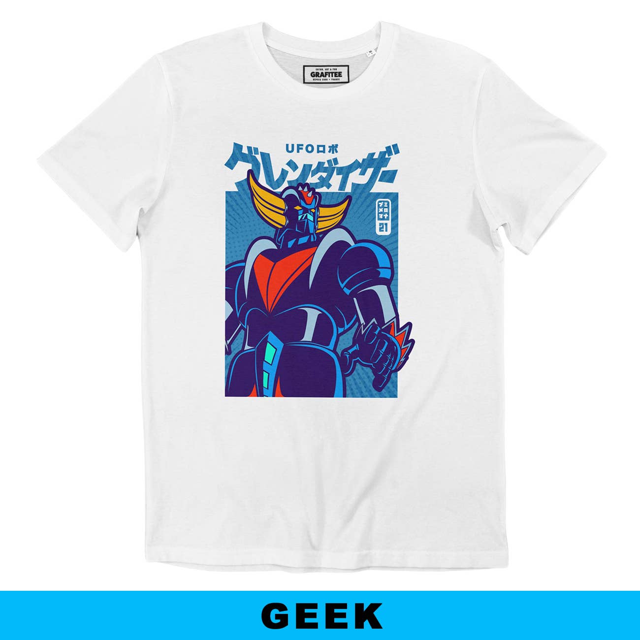 T-shirt grafica UFO Robo Grendizer Goldorak