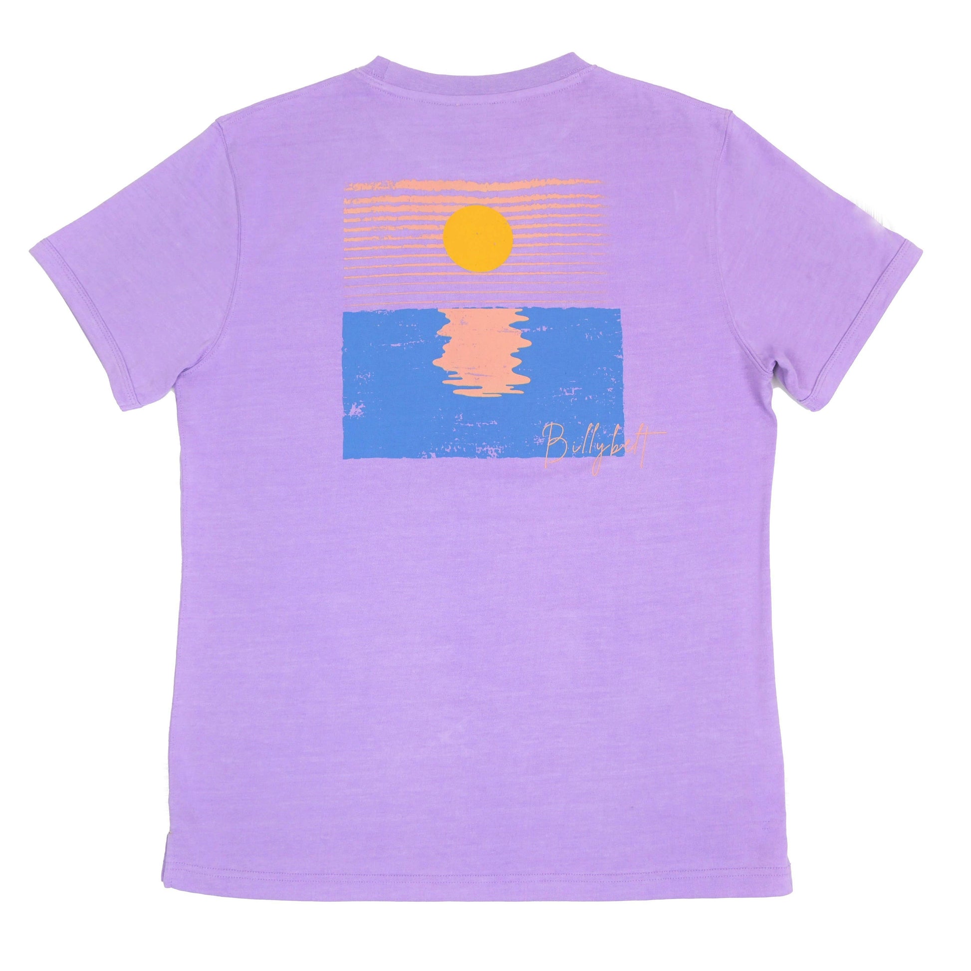 T-shirt vintage in cotone biologico viola