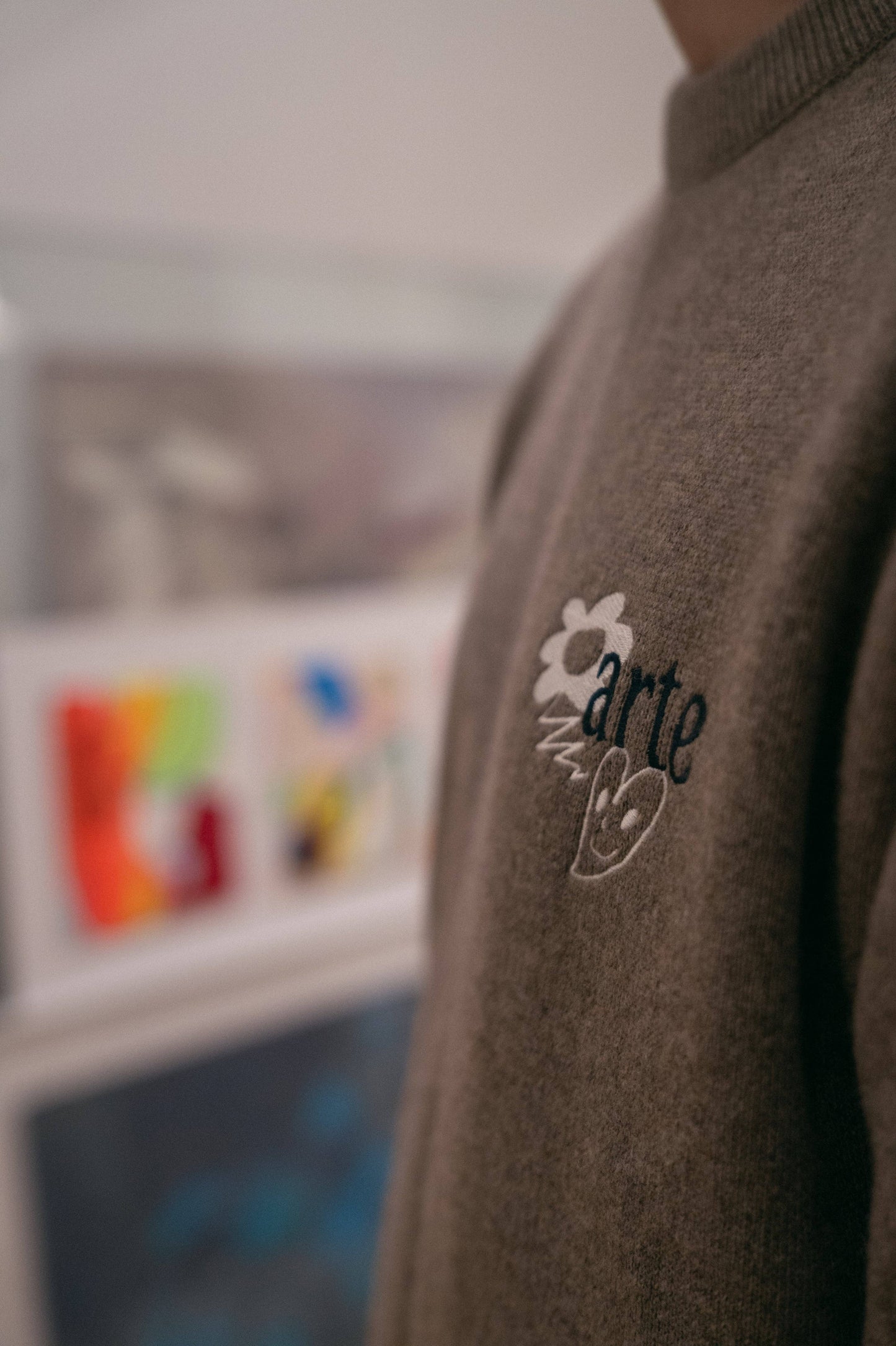 Maglia jacquard in cashmere Arte