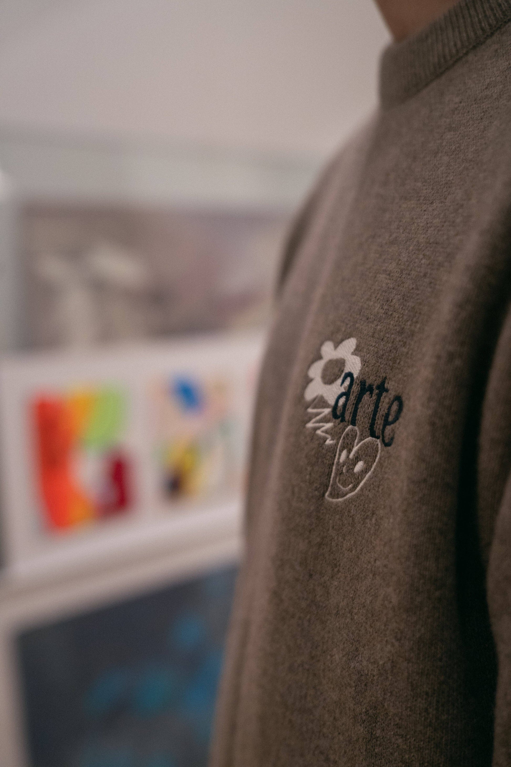 Maglia jacquard in cashmere Arte