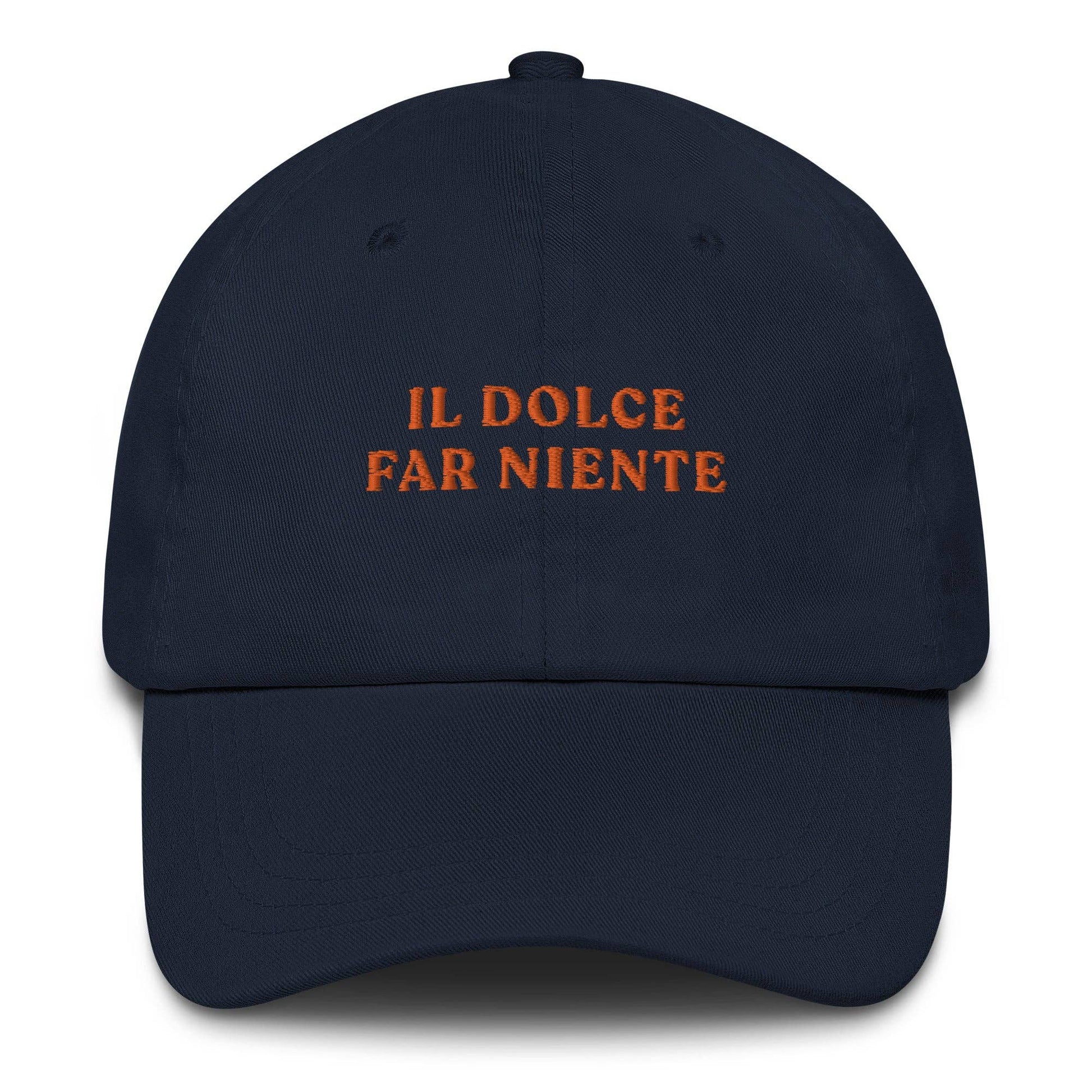Cappellino da baseball con ricamo "Il Dolce Far Niente"