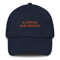 Cappellino da baseball con ricamo "Il Dolce Far Niente"