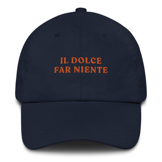 Cappellino da baseball con ricamo "Il Dolce Far Niente"
