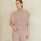 Tunica maxi a trecce in misto cashmere