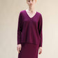 Maglia scollo a V in misto cashmere 3D Knit