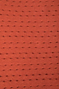 Sciarpa triangolare pointelle in maglia traforata