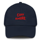 Cappellino da baseball "Ciao Amore" ricamato