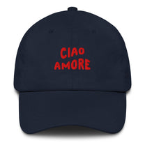 Cappellino da baseball "Ciao Amore" ricamato