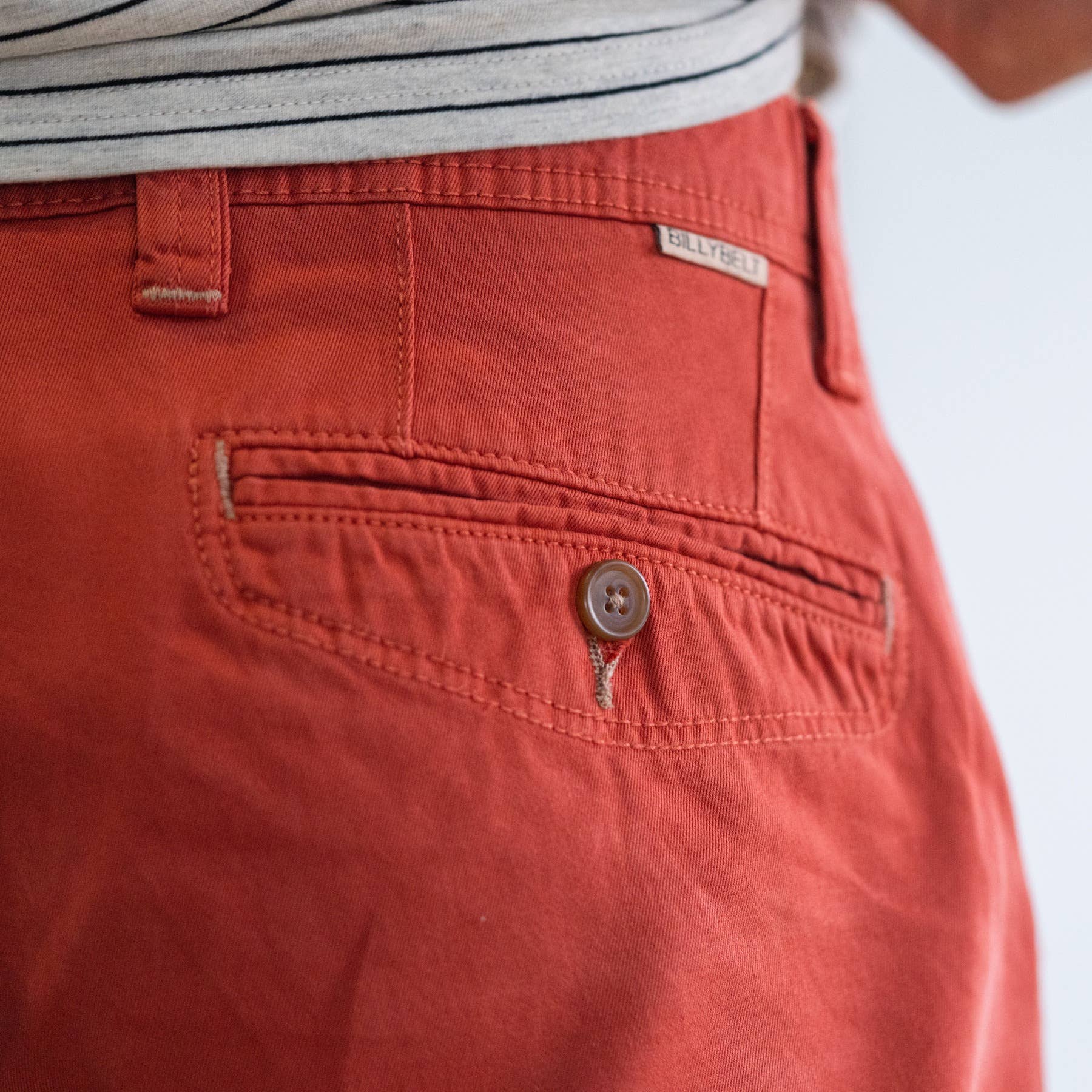 Bermuda in cotone biologico terracotta
