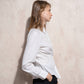 Tunica camicia bianca in cotone con taglio aderente
