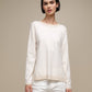 Maglione in maglia con lurex girocollo da donna