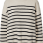 Maglione oversize a righe in lana d’agnello biologica