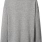 Maglione Emely in lana d’agnello biologica GOTS grigio mélange