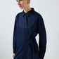 Camicia asimmetrica con fascia in vita