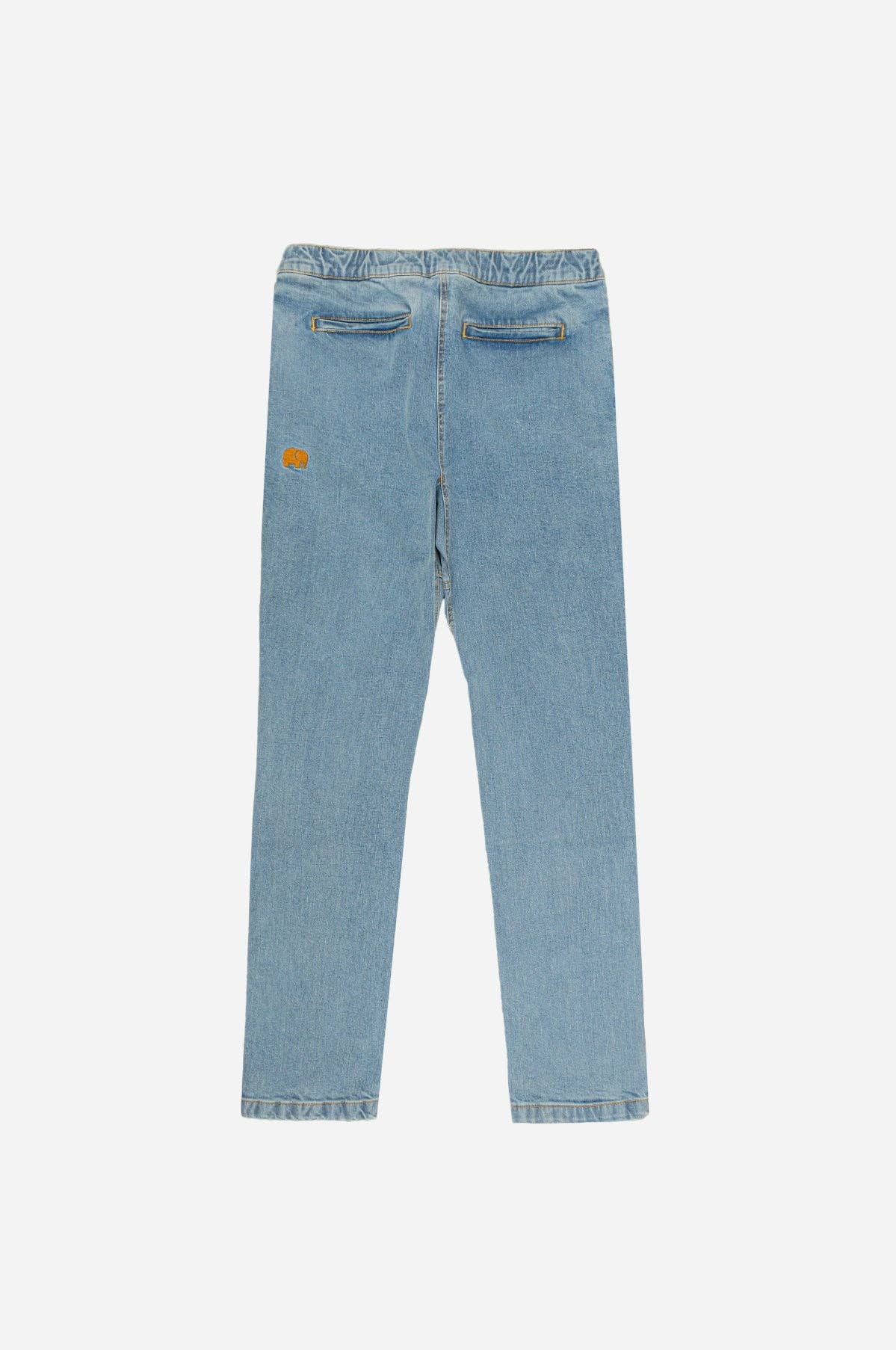 Pantaloni da arrampicata in denim riciclato lavaggio chiaro