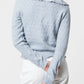 Cardigan in maglia con collo lungo e bottoni