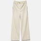 Pantaloni dritti minimal con tasche oblique