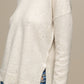 Maglione in maglia con scollo a V e micro paillettes