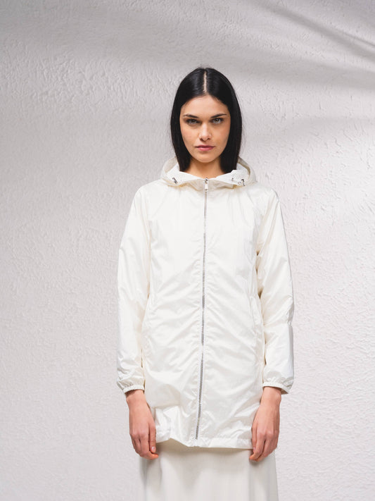 Parka impermeabile reversibile con cappuccio