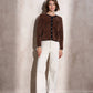 Cardigan in maglia animalier da donna