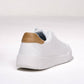 Sneakers bianche da uomo in ecopelle