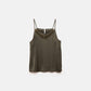 Top lingerie con scollo a V e dettaglio in pizzo