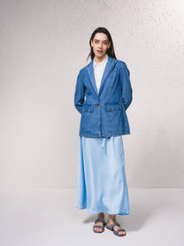 Blazer in denim da donna