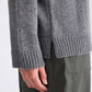 Maglione Emely in lana d’agnello biologica GOTS grigio mélange