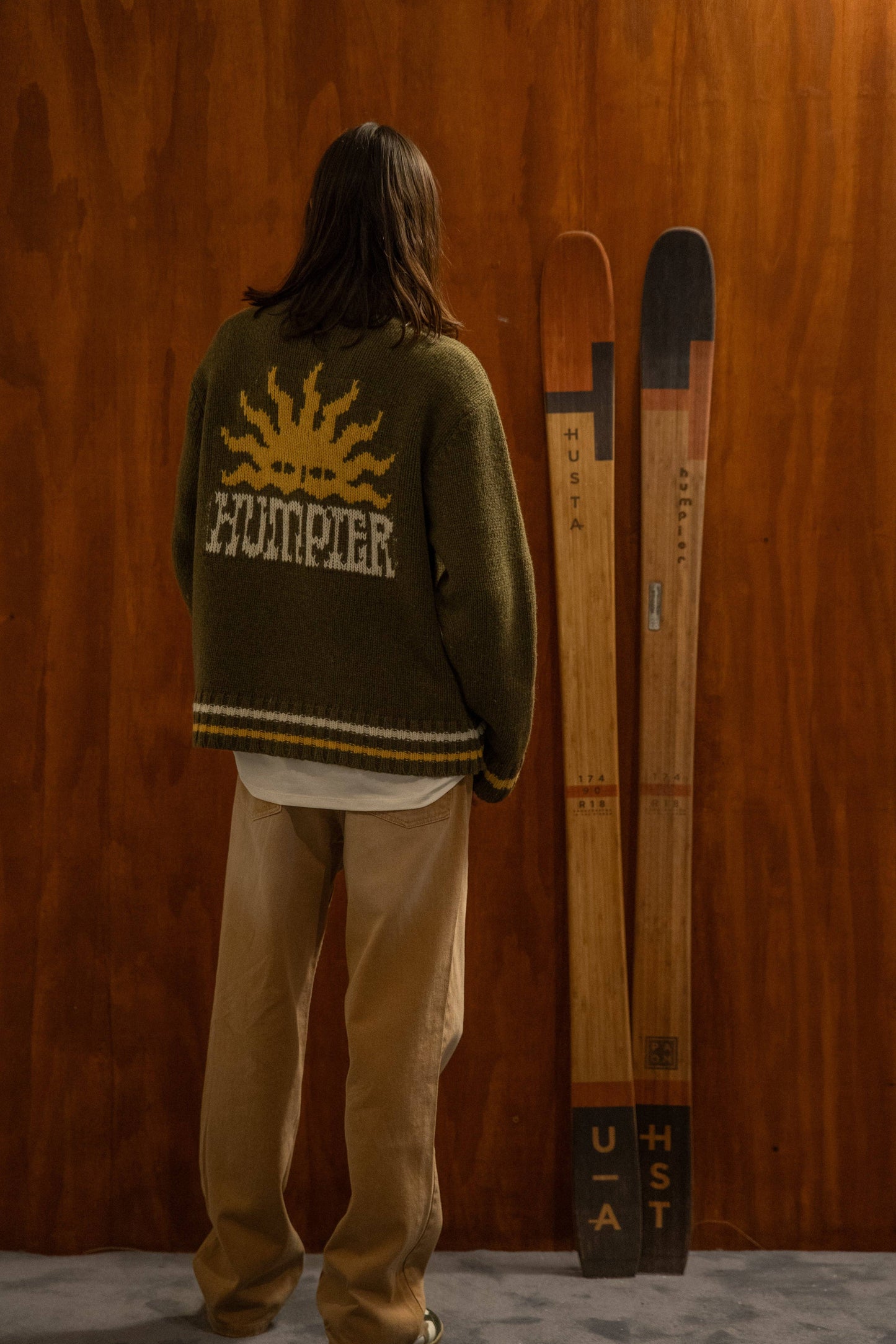 Giacca in maglia con zip Sunrise