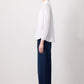 Camicia essenziale oversize in viscosa bianca con tasca