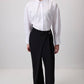 Pantaloni palazzo a gamba larga con zip