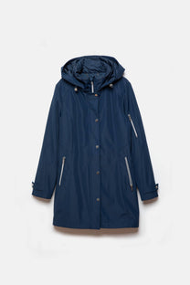 Parka con cappuccio e coulisse regolabile