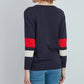 Maglione con ancora di paillettes