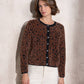 Cardigan in maglia animalier da donna