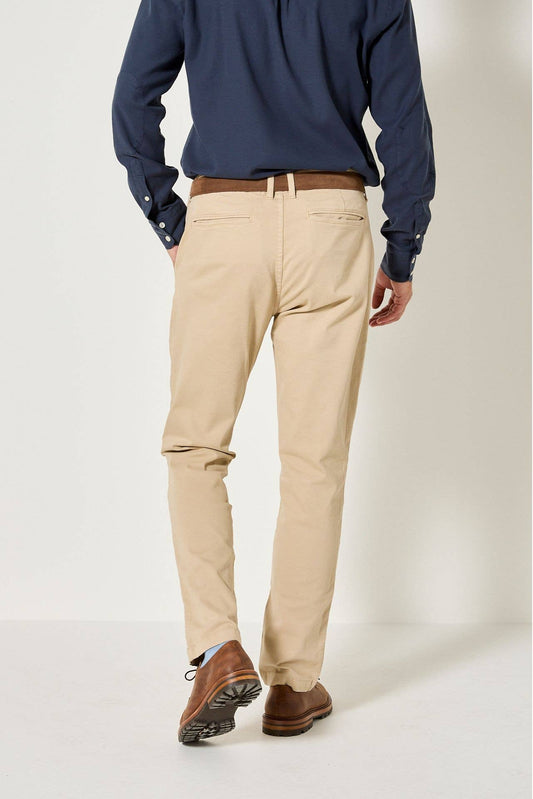Pantaloni Chino Slim Arturo Beige da Uomo