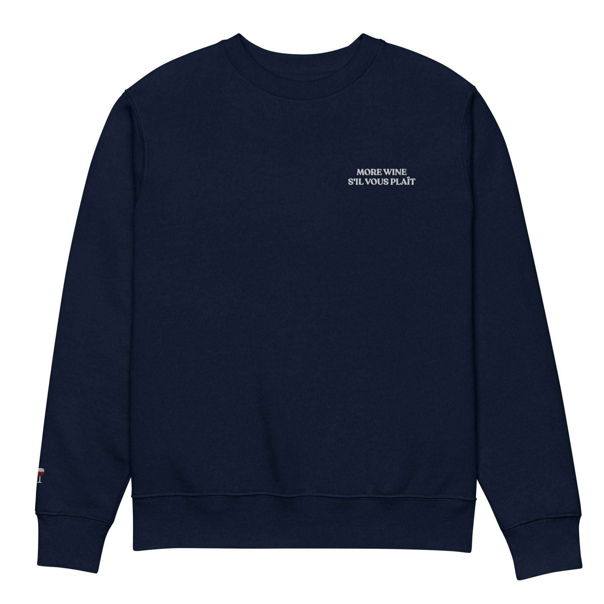 Felpa biologica unisex "More Wine S'il vous plaît"