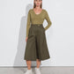 Pantaloni culotte in cotone 100%