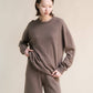 Maglione girocollo classico in misto cashmere