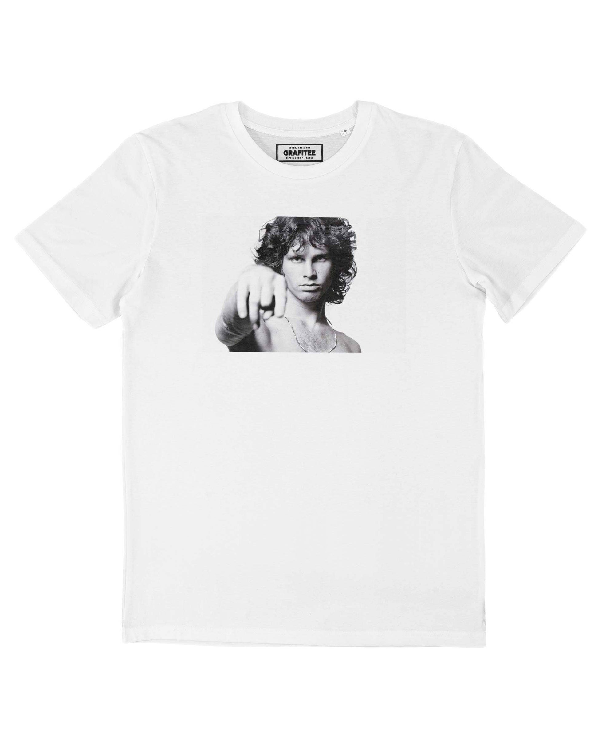 T-shirt Jim Morrison con foto in bianco e nero