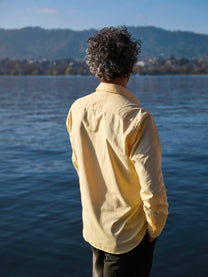 Camicia Oxford Rivero Lemon in cotone biologico