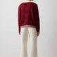 Cardigan in maglia color block