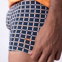 Boxer in cotone biologico a quadri stile retrò